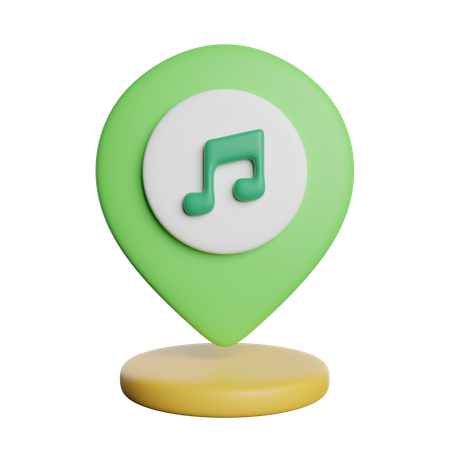 Music Store Location  3D Icon
