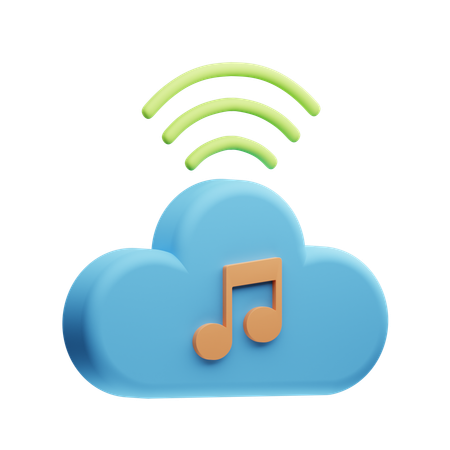 Music Streaming  3D Icon