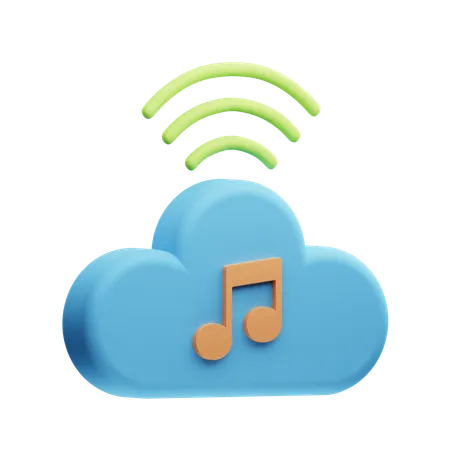 Music Streaming  3D Icon