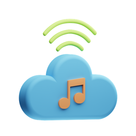 Music Streaming  3D Icon