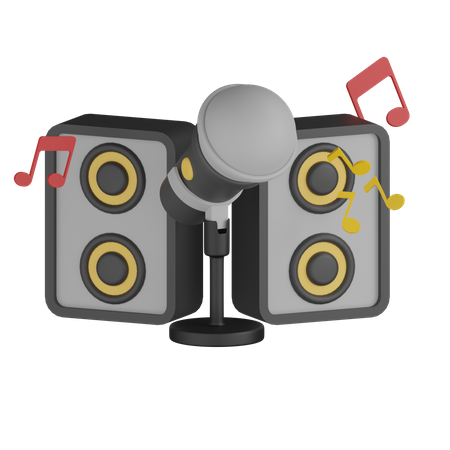 Music System  3D Icon