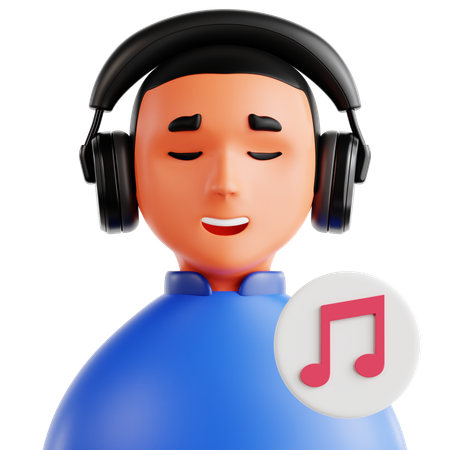 음악치료  3D Icon