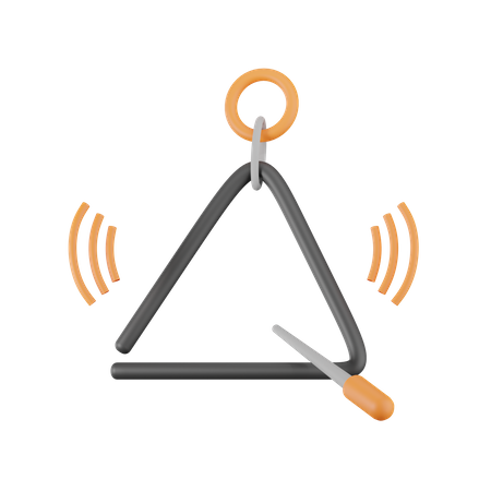 Music Triangle  3D Icon