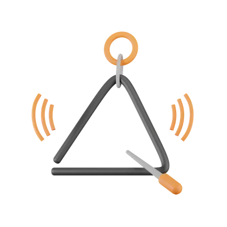 Music Triangle  3D Icon