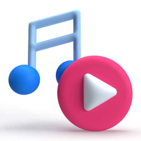 Music Video  3D Icon