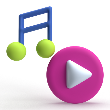 Music Video  3D Icon