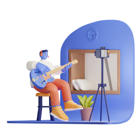 Music Vlogger  3D Icon
