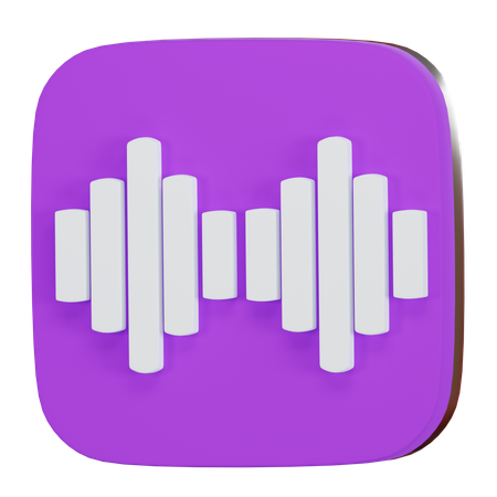 Music Wave  3D Icon