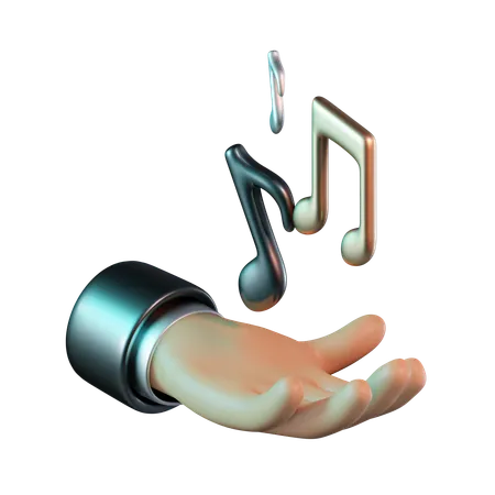 Música  3D Icon