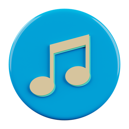 Música  3D Icon