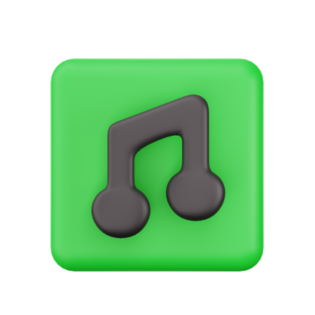 Música  3D Icon