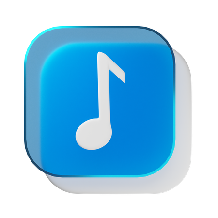 Música  3D Icon