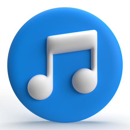 Música  3D Icon