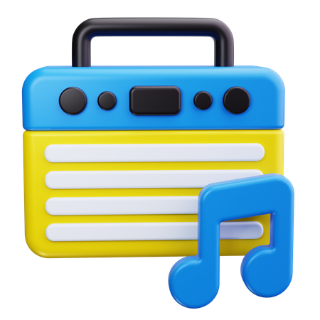 Música  3D Icon