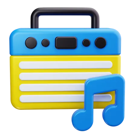 Música  3D Icon