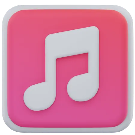 Música  3D Icon