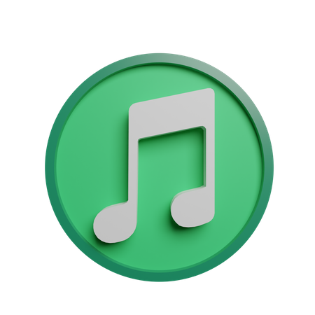 Música  3D Icon