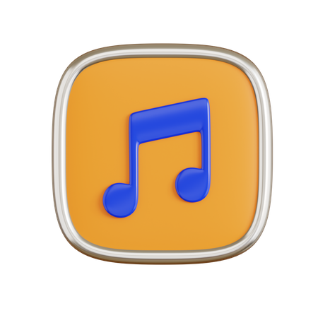 Música  3D Icon