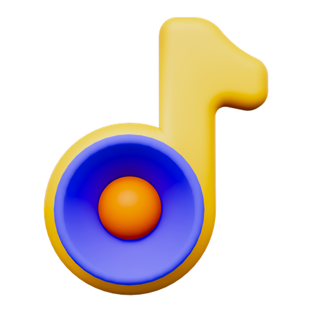 Música  3D Icon