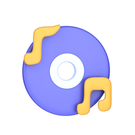 Música  3D Icon