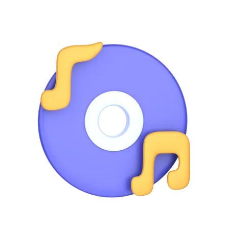 Música  3D Icon