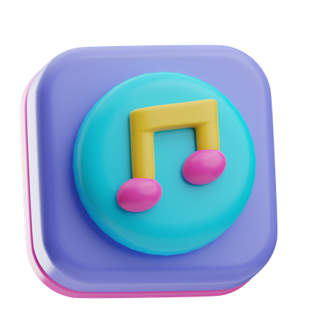 Música  3D Icon