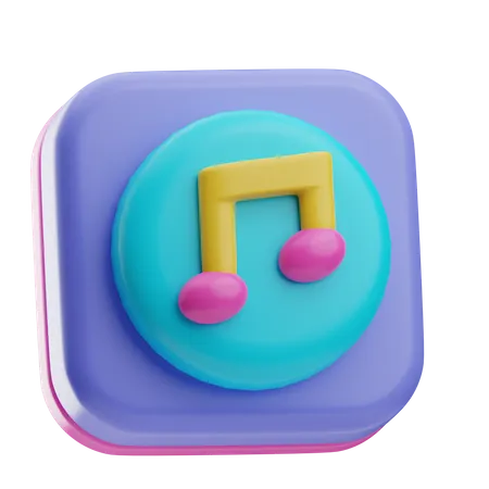 Música  3D Icon