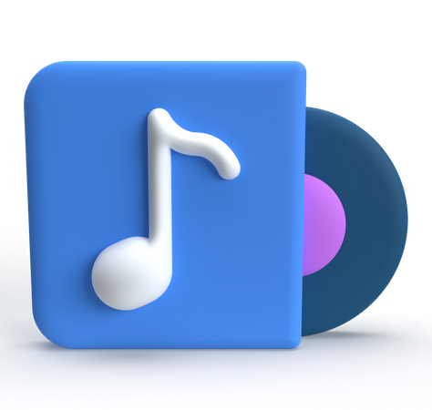 Música  3D Icon