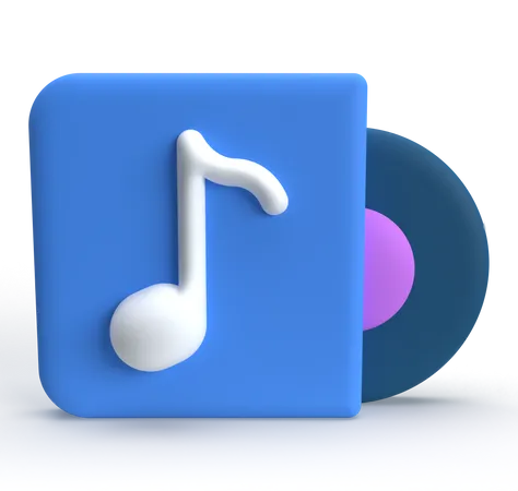 Música  3D Icon