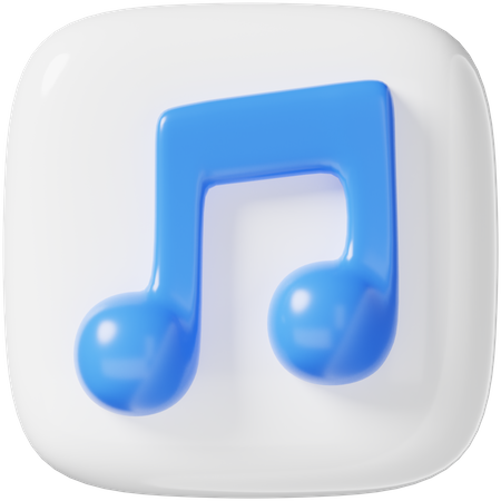 Música  3D Icon