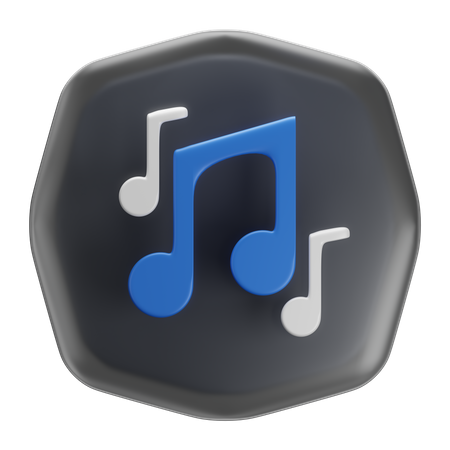 Música  3D Icon