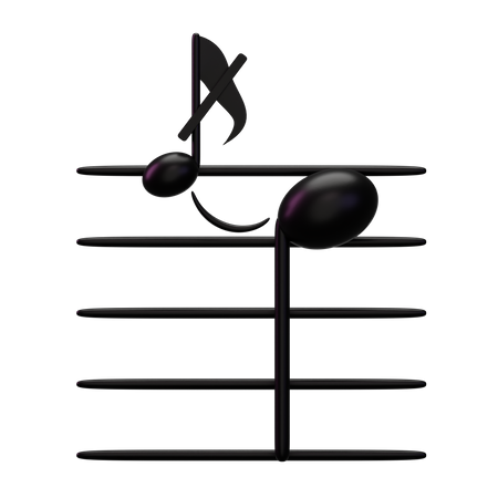 Música de señal  3D Icon