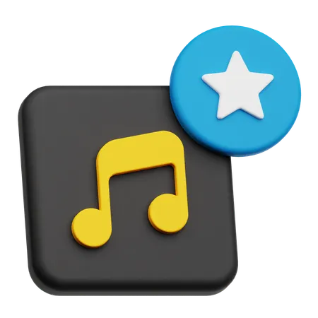 Música favorita  3D Icon