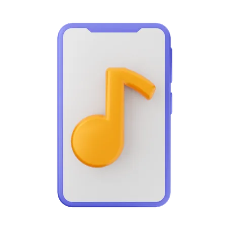 Música móvel  3D Icon