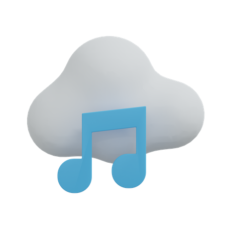 Nuvem de música  3D Icon