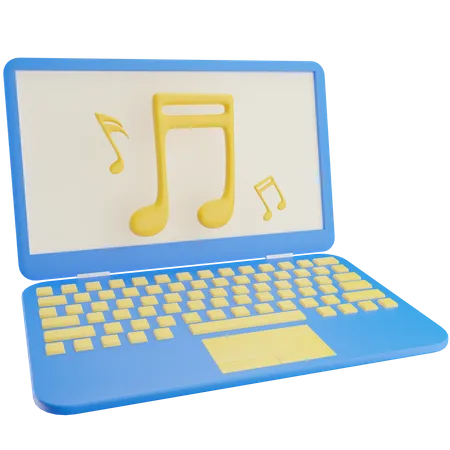 Música on-line  3D Icon