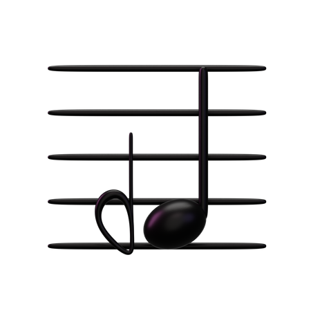 Musica semiplana  3D Icon