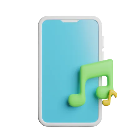 Música del teléfono  3D Icon