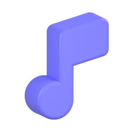 Nota musical  3D Icon