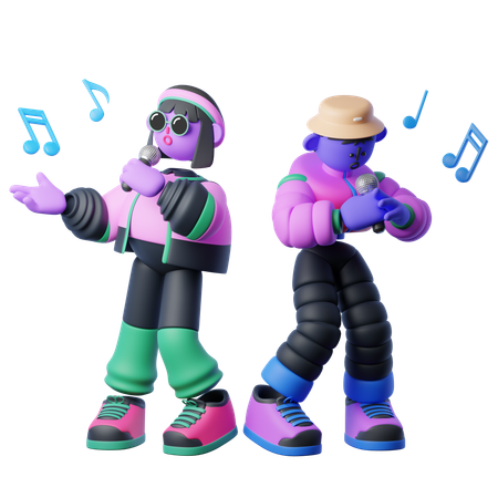 Música vocal  3D Icon