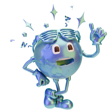 Musical Dance On New Year  3D Icon