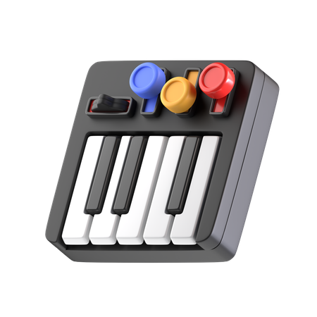 Musical Keyboard  3D Icon