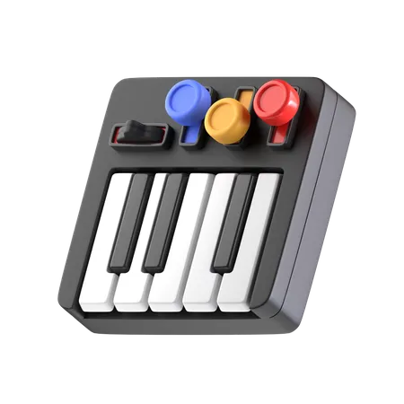 Musical Keyboard  3D Icon