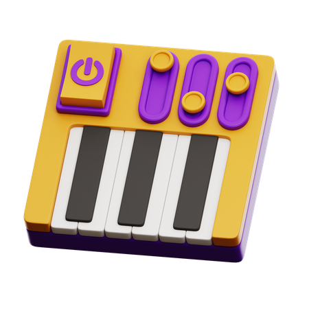 Musical Keyboard  3D Icon