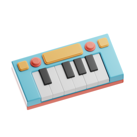 Musical Keyboard  3D Icon