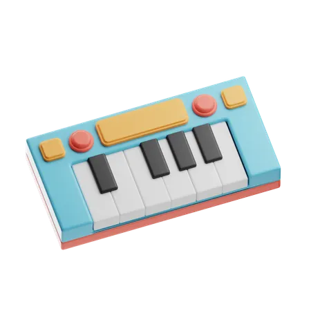 Musical Keyboard  3D Icon