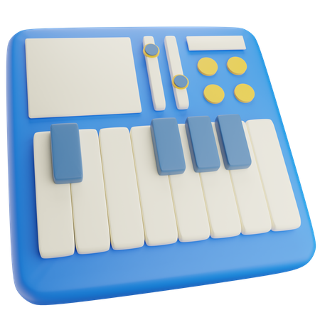 Musical Keyboard  3D Icon