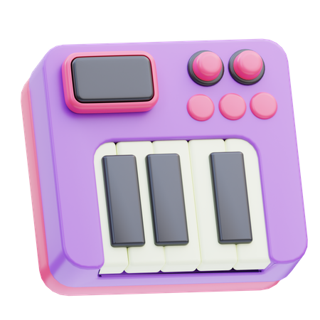 Musical Keyboard  3D Icon