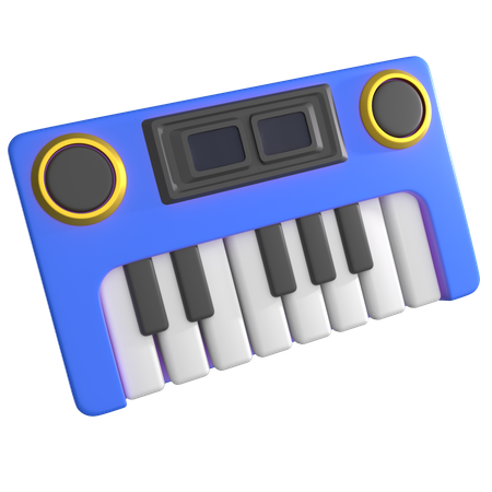 Musical Keyboard  3D Icon