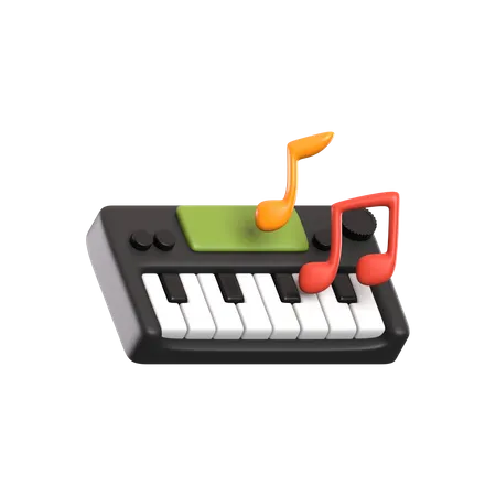 Musical Keyboard  3D Icon